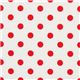 weisser Michael Miller Stoff rote Polka Punkte 2