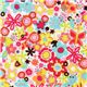 white Michael Miller fabric with many small flowers 1