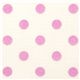white Michael Miller fabric with pink polka dots 1