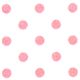 weißer Michael Miller Flanellstoff rosa Polka Punkte 1