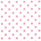 weißer Michael Miller Flanellstoff rosa Polka Punkte 2
