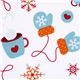 white Riley Blake Christmas fabric cute mittens 1