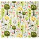 white Riley Blake fabric forest with birds mushrooms 1