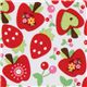 weisser Riley Blake Stoff Herz-Apfel Erdbeeren Kirschen 1