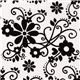 white Riley Blake fabric with flowers & embellishments 1