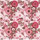 white Riley Blake fabric with pink & brown flowers 2