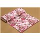 white Riley Blake fabric with pink & brown flowers 3
