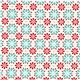 white Riley Blake fabric with red and turquoise flowers 2