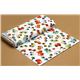 white Riley Blake flannel fabric with car stop sign 3