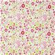white Riley Blake laminate fabric with colourful flowers USA 2