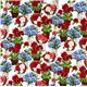 white Robert Kaufman fabric bouquet of flowers in vase 2