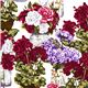 Robert Kaufman fabric purple bouquet of flowers in vase 1