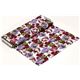 white Robert Kaufman fabric purple bouquet of flowers in vase 3