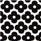 white Robert Kaufman fabric with black flowers 1