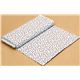white Robert Kaufman fabric with brown and blue flowers 3