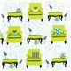 white Robert Kaufman fabric with green armchairs & birds 1