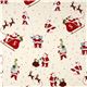 white Santa Claus fabric reindeer by Robert Kaufman 2