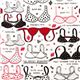 white bra designer fabric with funny underwear USA 1