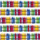 white crayons fabric by Timeless Treasures from the USA 2