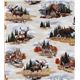 white deer fabric with elk bear Robert Kaufman 2