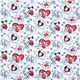 white dogs fabric Dalmatian Robert Kaufman designer 2