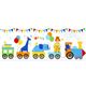 white fabric circus animals in locomotive par Robert Kaufman 2