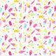 white fabric ice cream cone & sweets de Robert Kaufman 2