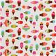 white fabric ice cream cups Robert Kaufman kawaii 2