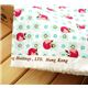 white fabric with apples and flowers 0.5m 1