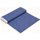 white fabric with blue checkered gingham pattern 3