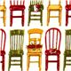 white fabric with chairs Realizzato da Robert Kaufman 1