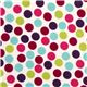 weisser Flanellstoff bunte Punkte von Robert Kaufman 2