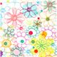 white flower laminate designer fabric daisy USA 1
