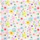 white flower laminate designer fabric daisy USA 2