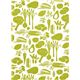 white food fabric with green vegetables Alexander Henry USA 2