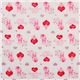 white kawaii Bambi fabric with glitter from Japan 2