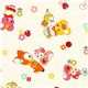 weisser kawaii Stoff Rehlein von Cosmo aus Japan 1
