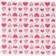 white kawaii panda fabric with pink hearts Japan 2
