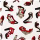 white ladies shoes designer fabric with high heels USA 1