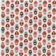 white matryoshka Kokka oxford cloth fabric kawaii Japan 2