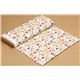 white monaluna organic fabric with fox owl frog toadstool 3