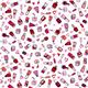 white nail polish designer fabric with hearts from the USA 2