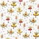 white pixies and fairies Christmas fabric by Michael Miller 2
