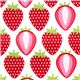 white strawberry laminate designer fabric from the USA 1