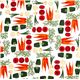 white vegetable fabric par Robert Kaufman from the USA 2