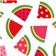 white watermelon fruit fabric par Robert Kaufman 1