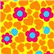 yellow Japanese flower fabric with apples hearts 1