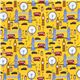 yellow London fabric with Big Ben par Robert Kaufman USA 2