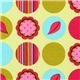 yellow Michael Miller Mod Dots interlock fabric 1