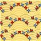 yellow Riley Blake flannel fabric train locomotive USA 1
